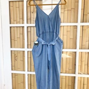Do+Be full length denim jumpsuit